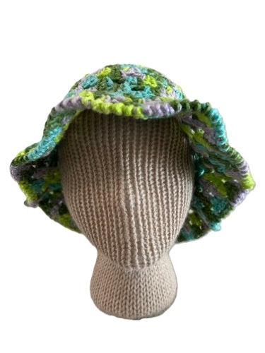 Crochet Bucket Hats -Avocado