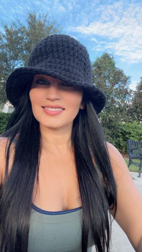 Black Spell Crochet Sun Hat Pattern Only