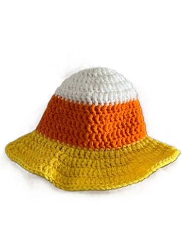 Candy Corn Crochet Sun Hat
