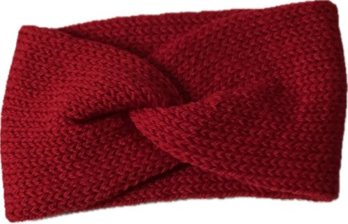 Twist-Front Crochet Ear warmer – Bold, Cozy, Handmade