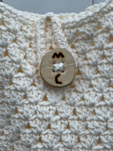 Ivory Bloom Crochet Bag