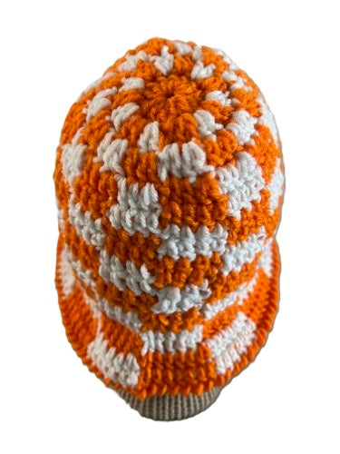 Crochet Bucket Hats -Go Vols! Volunteers Tennessee Team Spirit