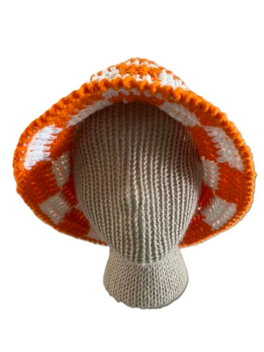 Crochet Bucket Hats -Go Vols! Volunteers Tennessee Team Spirit
