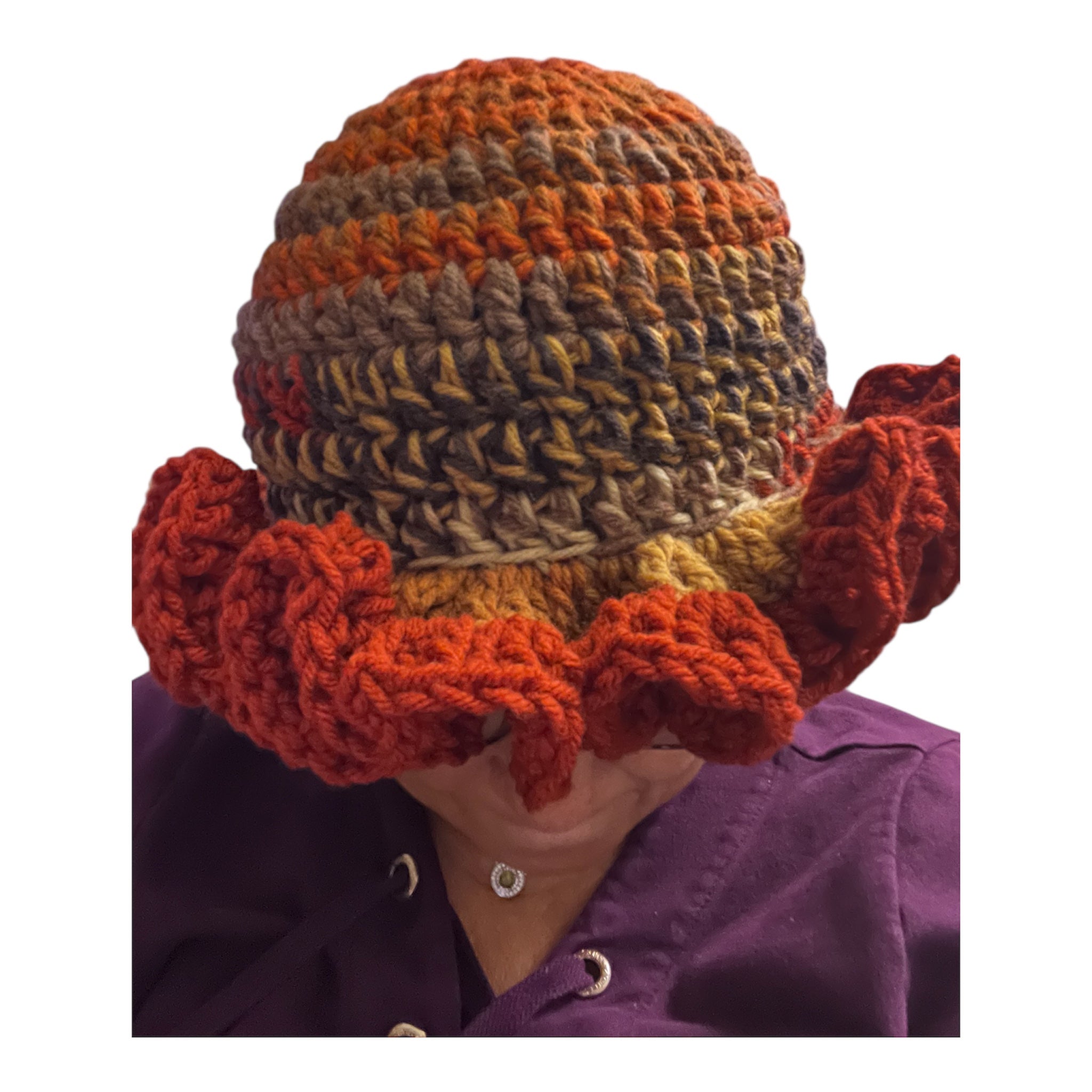 Harvest Sunburst Ruffled Hat