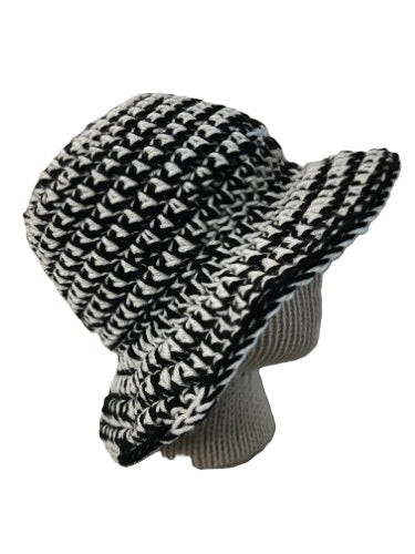 Houndstooth Crochet Sun Hat