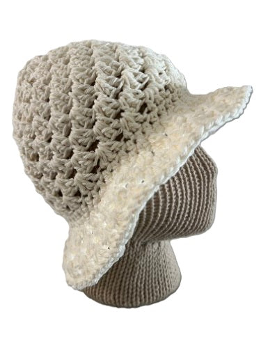 Crochet Bucket Hats - Ivory Bloom
