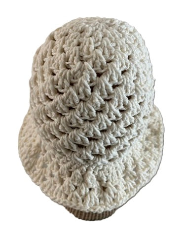 Crochet Bucket Hats - Ivory Bloom