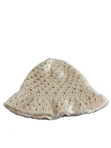 Crochet Bucket Hats - Ivory Bloom