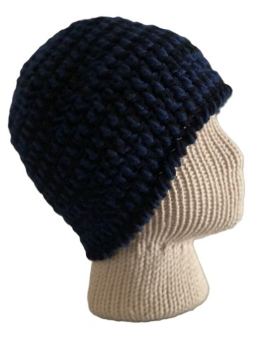 Midnight Breeze Crochet Beanie
