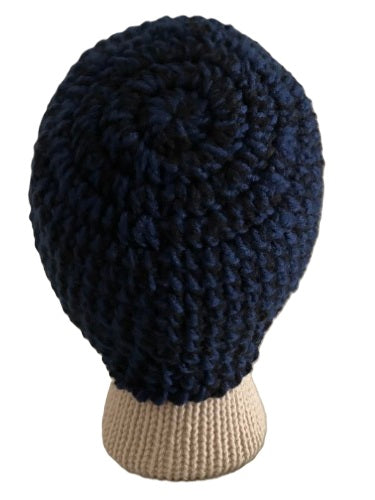 Midnight Breeze Crochet Beanie