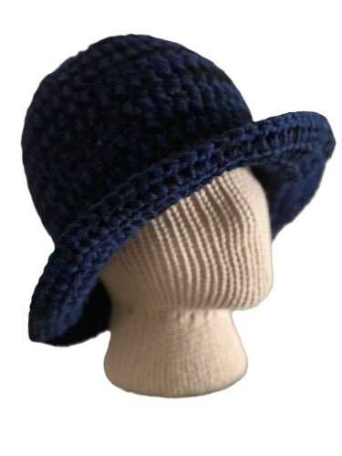 Midnight Breeze Crochet Sun Hat