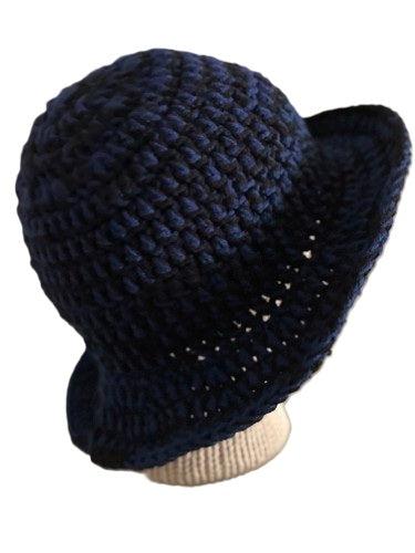 Midnight Breeze Crochet Sun Hat