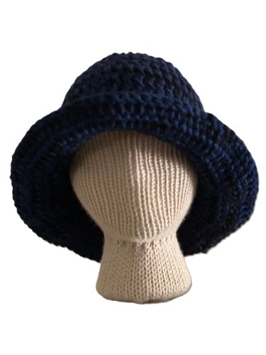 Midnight Breeze Crochet Sun Hat