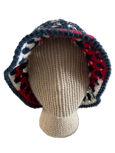 Crochet Bucket Hats - Red, White and Boom!