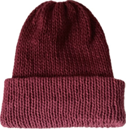Burgundy Ombre Reversible Beanie